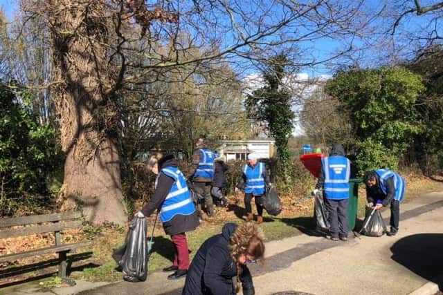 Crawley's Conservative Action Team held a litter picking session in Southgate and Southgate West