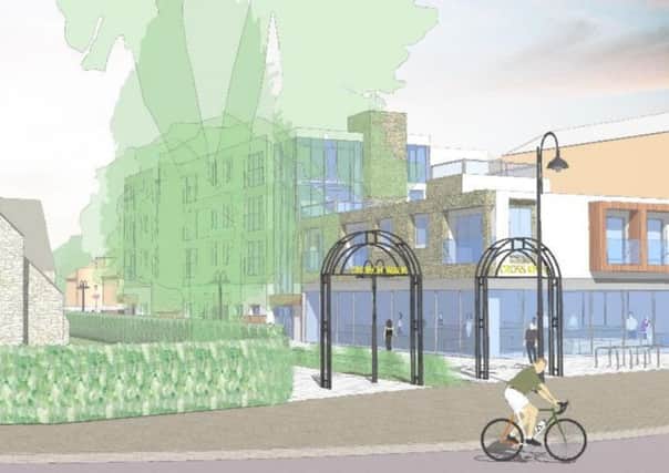 Artist's impression of the scheme looking out at The Broadway