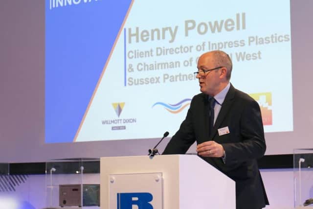 Henry Powell, chairman of the Coastal West Sussex Partnership, opening the conference in Shoreham