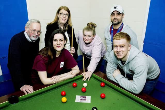 Glyn Mathias, Jessica Autumns , Judith Clacy (CALA), Emily Moore Bradley Keet and Ben Young - CALA Homes is sponsoring East Preston Youth Club for £1000 to help with it's ongoing work in the community