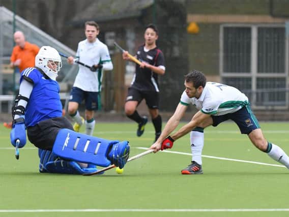 Action from Chichester's recent EH Championship tie with Cheltenham / Picture by YASPS
