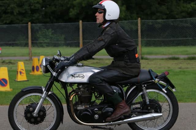 A Norton Dominator cafe racer