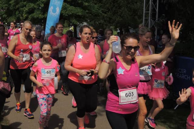 A previous Cancer Research UK Race for Life in Horsham Park