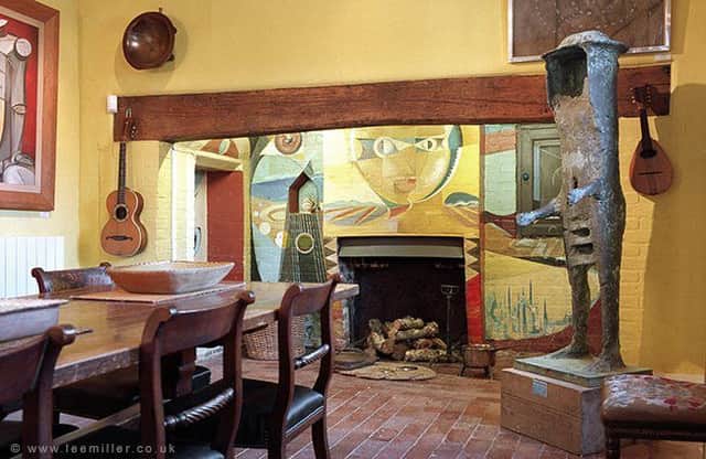 Hidden gem ... the fireplace in the dining room at Farleys House. Photograph by Tony Tree