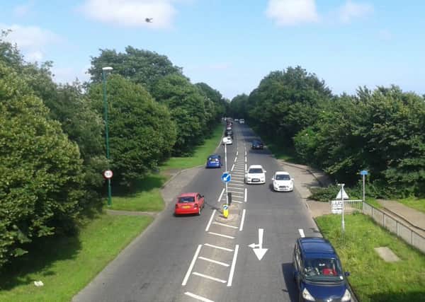How the A259 at Angmering looked before trees were removed