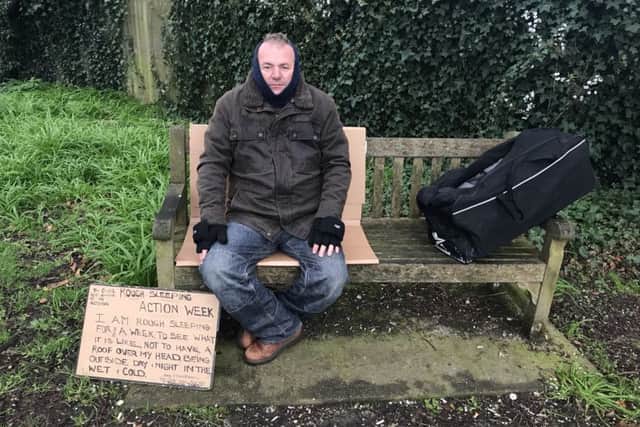 Mr Mansfield wanted to gain a better understanding of the challenges faced by rough sleepers