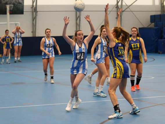 The University of Chichester's netball thirds take on St Mary's / Picture by Jordan Colborne