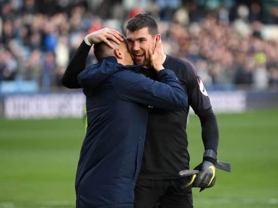 Brighton & Hove Albion goalkeeper Mathew Ryan (right). Picture courtesy of Getty Images.