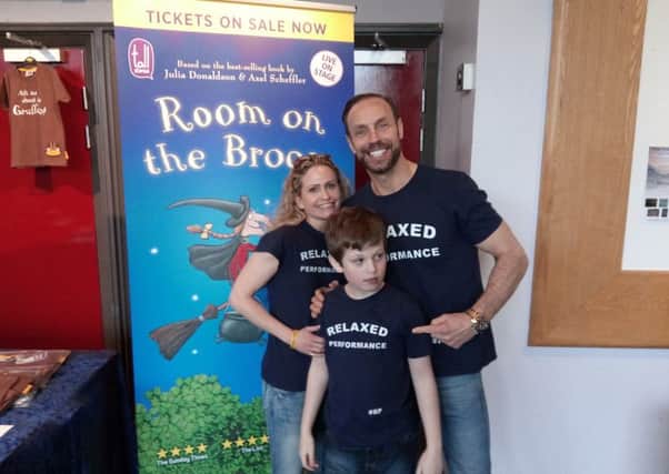 Maria Cook with her son Ryan and Jason Gardiner