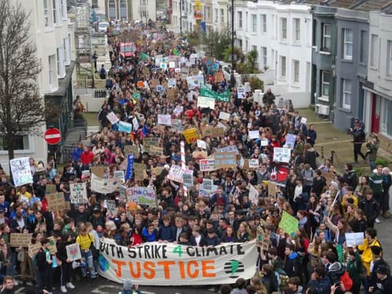 Youth Climate Strike in Brighton. Picture by Eddie Mitchell
