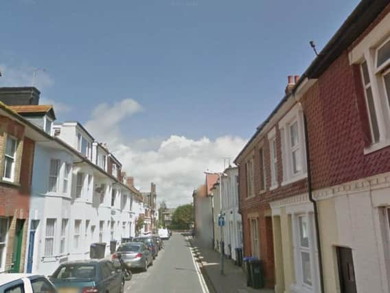 The attempted motorcycle theft happened in Thorn Road, Worthing. Picture: Google Street View