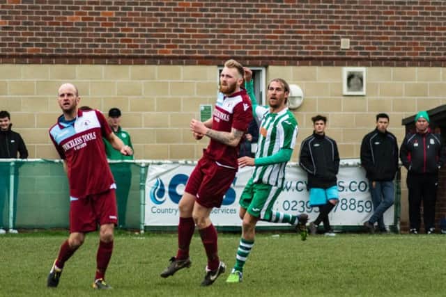 Scott Jones watches his left-foot shot go in to complete a perfect hat-trick / Picture by Daniel Harker