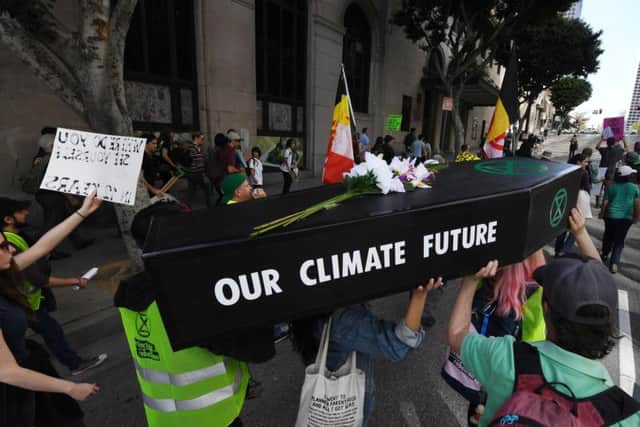 The Californian Extinction Rebellion activists in January, 2019. (Photo credit: MARK RALSTON/AFP/Getty Images)