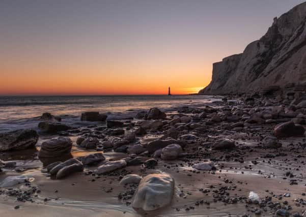Beachy Head and Falling Sands at sunset, taken by Marcus Berrisford. SUS-190320-150355001