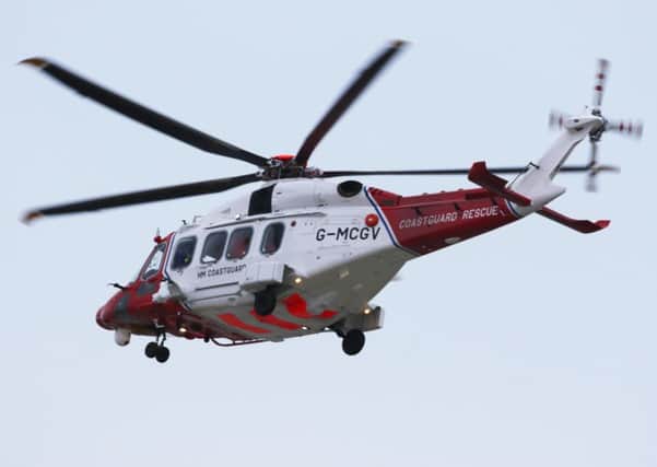 The search and rescue helicopter was sent to an incident near Eastbourne this morning