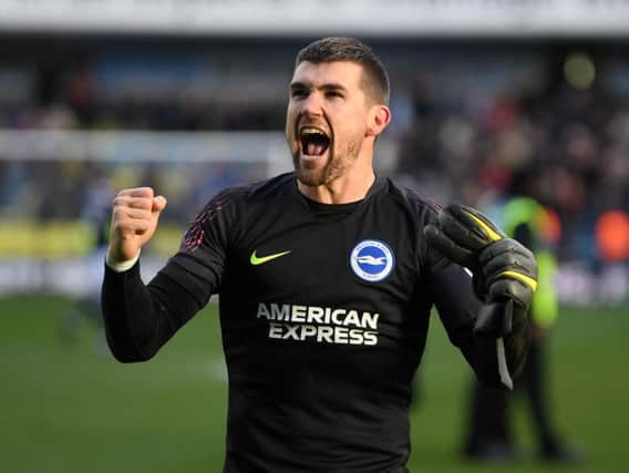 Brighton & Hove Albion goalkeeper Mathew Ryan. Picture courtesy of Getty Images.
