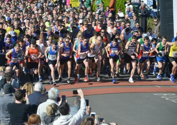 Runners set off at the start of the 2019 Hastings Half Marathon
