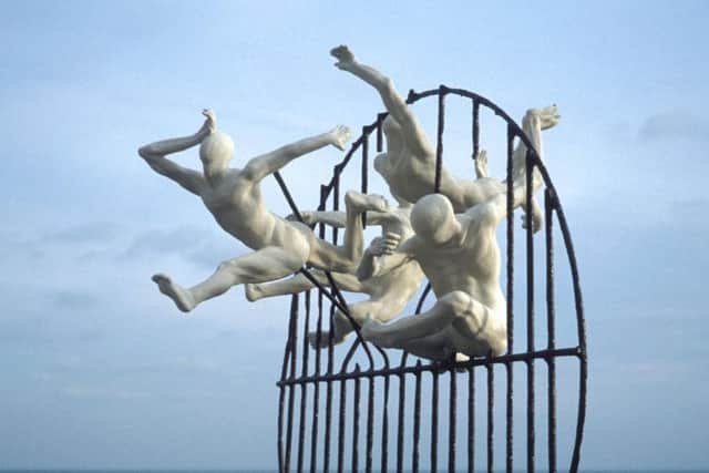 Flight of the Langoustine by Brighton sculptor Pierre Diamantopoulo