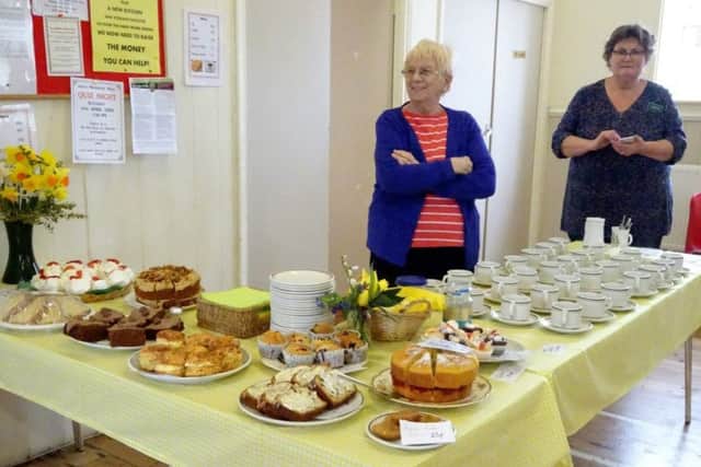 Scrumptious cakes.t Ninfield Horticultural Society Spring Show 2019 SUS-190326-093328001