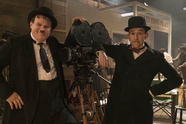 John C. Reilly as Oliver Hardy and Steve Coogan as Stan Laurel. Picture: Entertainment One SUS-190114-132601001