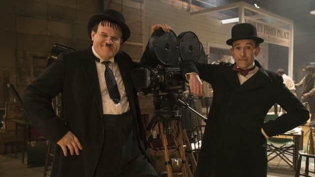 John C. Reilly as Oliver Hardy and Steve Coogan as Stan Laurel. Picture: Entertainment One SUS-190114-132601001