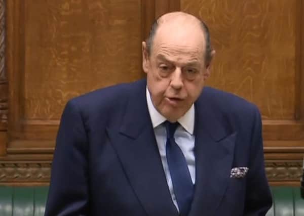 Sir Nicholas Soames speaking in the Commons (Parliament.tv).