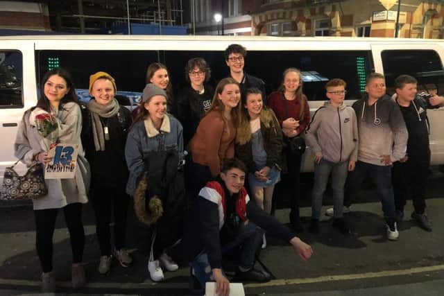 The young stars travelled back to Star Ignited Studio in Littlehampton by limousine