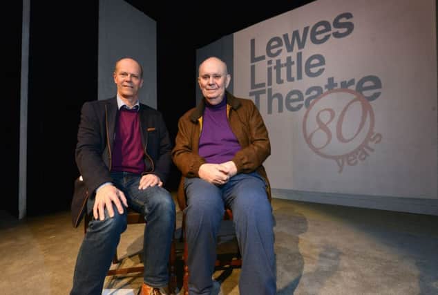Sharing the stage ... Sir Alan Ayckbourn (right) and his son Philip