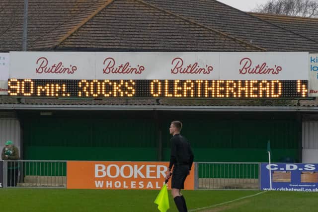 The scoreboard tells the story of a day to forget for the Rocks / Picture by Darren Crisp
