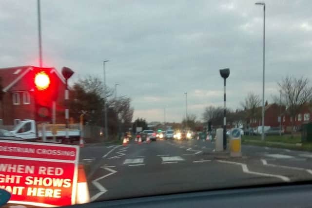 Roadworks in Princes Road Eastbourne, photo by Claire Harris