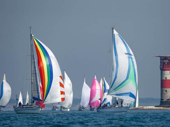 Action from the Round the Island Race. All pictures by Paul Wyeth.