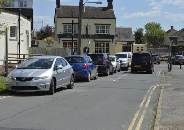 Parking problems in Victoria Road, Polegate (Photo by Jon Rigby) SUS-181105-101254008