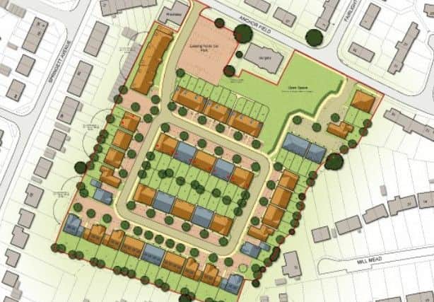 Proposed layout of new homes