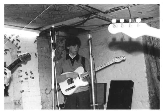 1960s Barry practicing in the cellar of 33 East Street