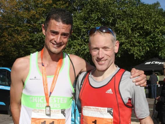 Last year's winner and runner up James Baker (right) and Mike Houston / Picture by Derek Martin