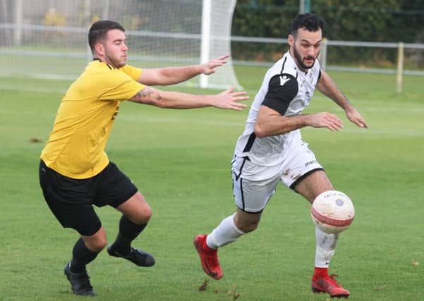 Action from Bexhill United's 1-0 win away to Littlehampton Town earlier in the season. Picture by Derek Martin Photography