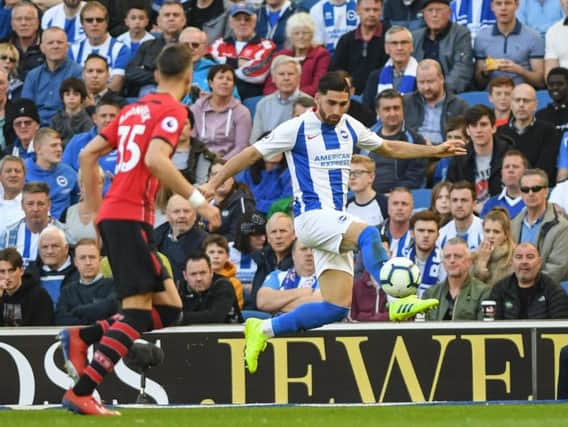 Alireza Jahanbakhsh in action against Southampton. Picture by PW Sporting Photography