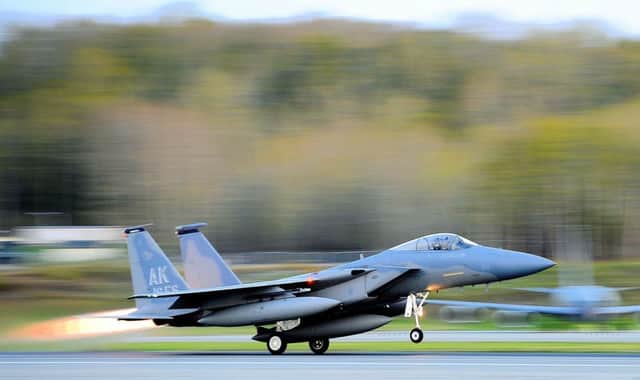 F15 military fighter jet SUS-190104-100201001