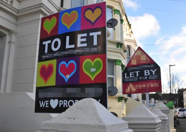 'To Let' signs in another part of the county