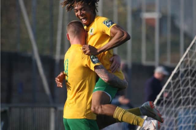 Horsham v Sevenoaks. Rob O'Toole and Tyrell Richardson-Brown. Picture by John Lines