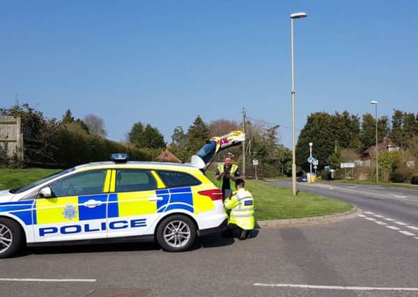 The A29 has re-opened following the fatal crash earlier today. Photo by Horsham Police