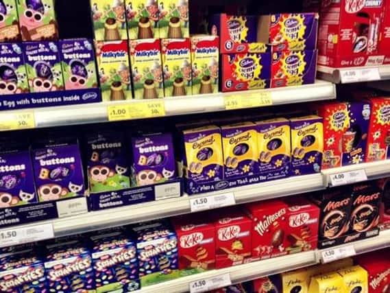 Supermarket aisles are laden with Easter eggs at this time of year