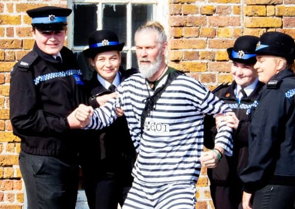 Harry Potter actor Jon Campling is arrested by cadets from Sussex Police