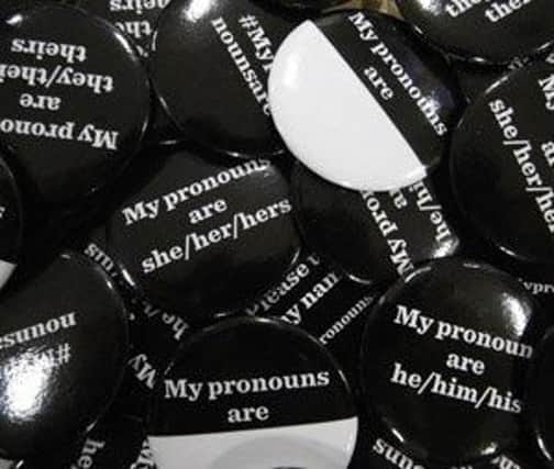 Badges for preferred pronouns