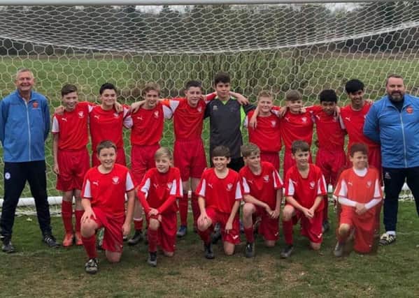 The SE Sussex Schools' under-13 football team which is through to the final of a national competition SUS-190204-124249002