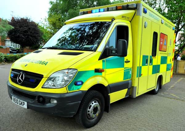 NHS Health service ambulance