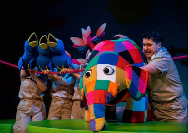 Elmer The Patchwork Elephant is at Worthing's Connaught Theatre