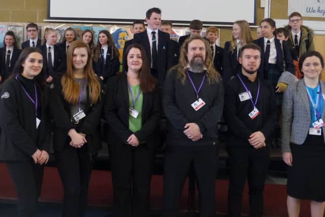 Angmering School students and staff at the entrepreneur event