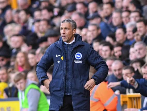 Brighton & Hove Albion manager Chris Hughton. Picture by PW Sporting Photography.
