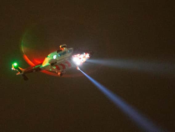 A missing person off the coast of Worthing sparked a large-scale emergency response last night